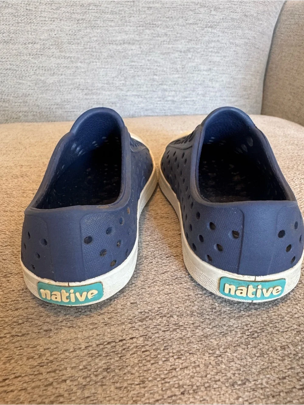 Native Jefferson Perforated Sneakers - Navy